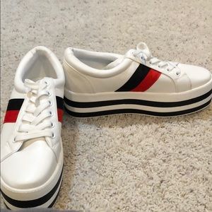 Never worn platform sneakers